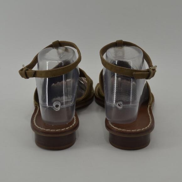 Tory Burch Gemini Link Ankle Strap Sandals Womens Flat Sz 9 - Picture 12 of 15